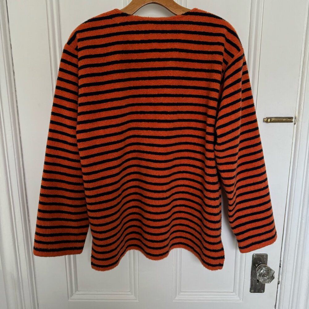 Tasha Polizzi for Saddleblanket Vintage Nautical Cowgirl Fleece Pullover Top L - Picture 2 of 4